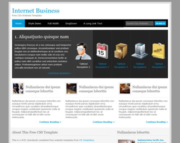 Internet Business Free Website Template